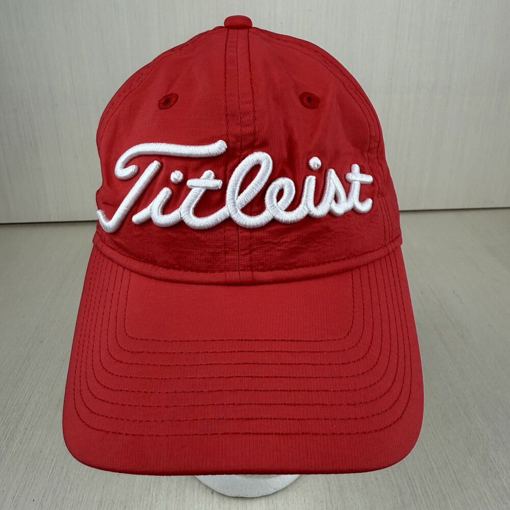 Titleist Hat Cap Oaks Logo Strapback Adjustable Red Golf Course Outdoor